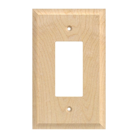 Designs Of Distinction Single Levington Switch Plate - Hard Maple 01450003HM1